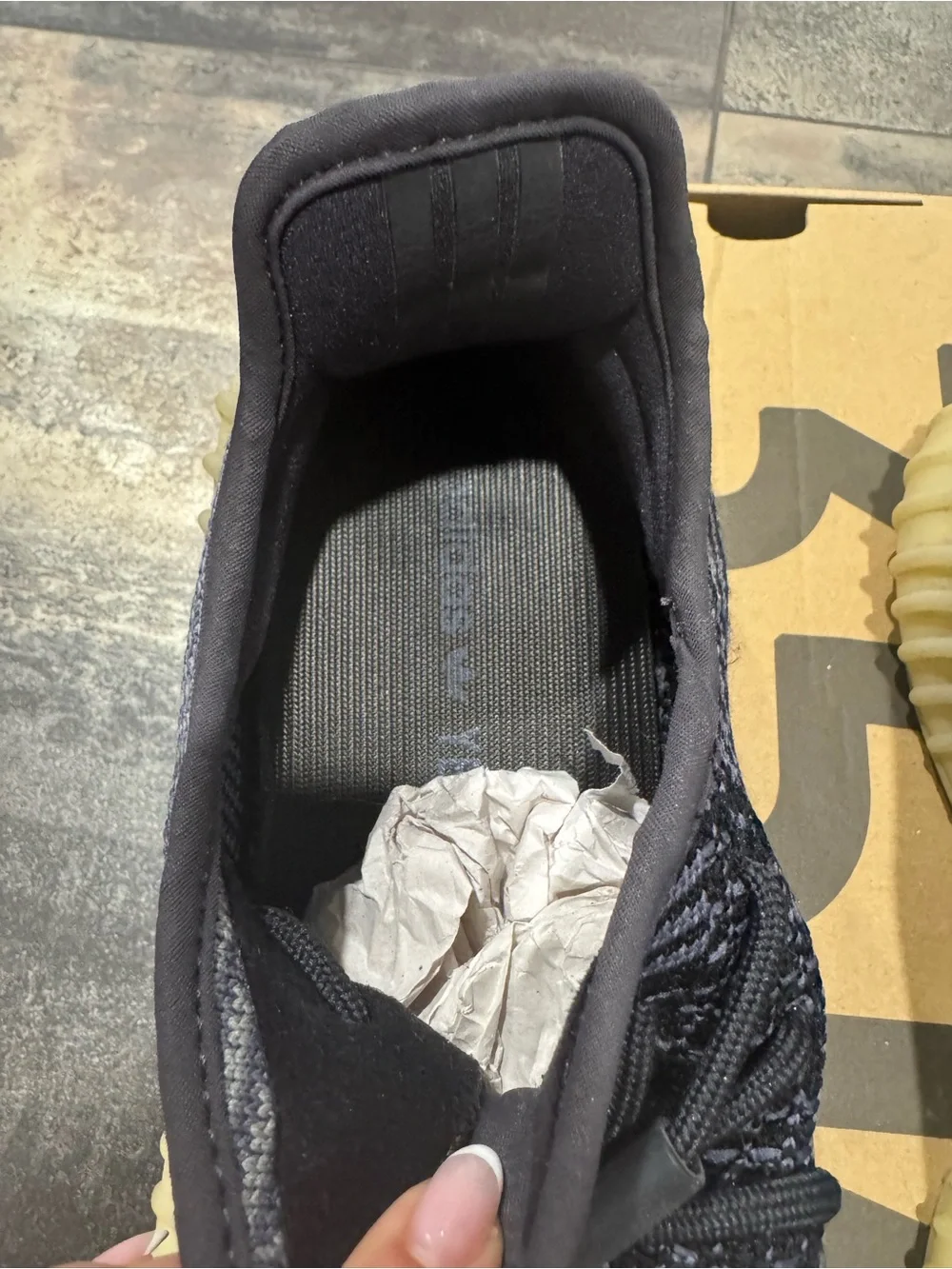 adidas Yeezy Boost 350 V2 in Black and Cream Sole